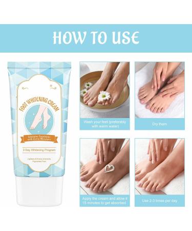 Foot Moisturiser - Exfoliating Foot Cream For Cracked Heels And Dry Skin Rapid Revive Overnight Moisturising Cream for Dry Hard and Rough Skin on the Feet - Buy Online on GoSupps.com