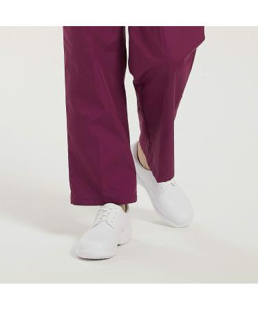 Hawkwell Women's Slip Resistant Nursing Shoes - Comfortable Lace Up Work Sneakers (Size 9, White) - Buy Online on GoSupps.com