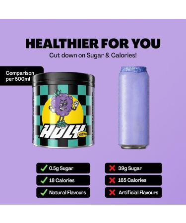HOLY Iced Tea Blackberry x Black Tea | 50 portions with antioxidants & superfoods | Sugar-free iced tea with Relax formula | Vegan with 100% natural fruit flavours Blackberry 350 g (Pack of 1) - Buy Online on GoSupps.com