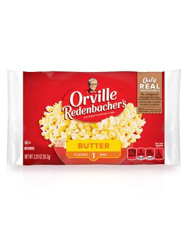 Orville Redenbacher's Butter Popcorn 3.29 Ounce Classic Bag Pack of 36