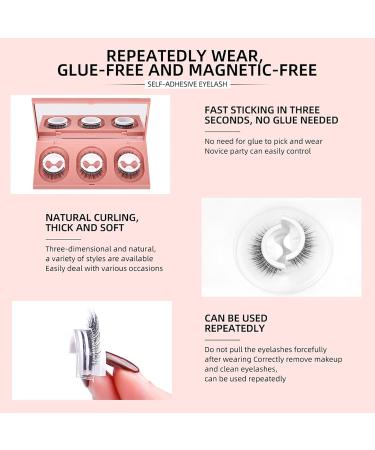Buy Lash Buddly Self-Adhesive Faux Mink Eyelashes | Reusable No Glue Needed 48H Hold Fluffy & Natural Look - Buy Online on GoSupps.com