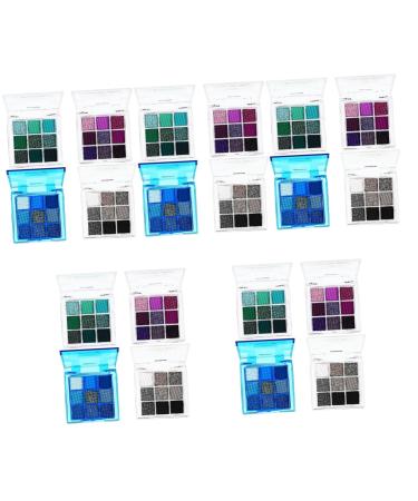 Hemoton 20 Pcs Eye Shadow Palette Makeup Palette Eyeshadow Palette Eyeshadow Glitter Palette Plastic 1 count (Pack of 1) Multix5pcs