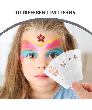 FOMIYES Face Paint Stencils Ancient Chinese Face Paint Stencil Stencil Makeup Forehead Stencil with Finger Puff - Buy Online on GoSupps.com