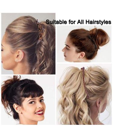 Aaiffey 4pcs Banana Hair Clips Vintage Clincher Combs for Thick Curly Hair - Double Clip Set for Women and Girls - Buy Online on GoSupps.com