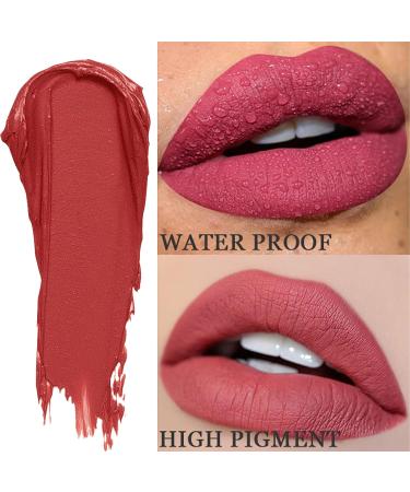 MIESCHER 2Pcs Lip Liner and Lipstick Set - Velvety Matte Liquid Lipstick & Nude Lip Liner Pen | Long Lasting, Waterproof, High Pigmented Makeup for Women - Buy Online on GoSupps.com