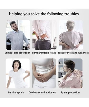 Thermally Self-Warming Magnetic Support Belt for Lower Back - Lumbar Strap & Posture Correction Corset for Seniors | Black Large - Ideal Gift for Comfort & Relief - Buy Online on GoSupps.com