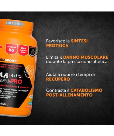 NAMEDSPORT BCAA 4:1:1 ExtremePro Supplement with Branched Amino Acids Vitamin B6 Reduces Fatigue Stimulates Protein Synthesis Ideal for Sport Endurance Brand Of Italy 210 Tablets - Buy Online on GoSupps.com