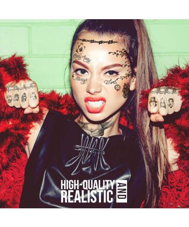 Skull Flail Circular Saw Hammer Temporary Tattoos 2020 | Hand & Face | Skin Safe | USA Made | Removable - Buy Online on GoSupps.com