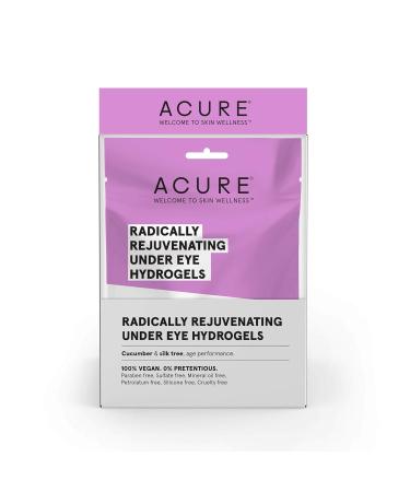 ACURE Radically Rejuvenating Under Eye Hydrogel Mask - 100% Vegan Anti-Aging Support | Cucumber & Silk Tree | Hydrates & Rejuvenates - 12 Count - Buy Online on GoSupps.com