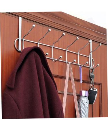 Alipis 6 Hanger Home Rack Storage Organizer Cabinet Clothes Stainless Door Hooks for Steel Hook Kitchen medium As Shown - Buy Online on GoSupps.com