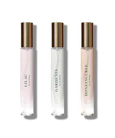 Caswell-Massey Floral Trio Discovery Set | Gardenia Lilac & Honeysuckle Travel Size Perfume for Women - 0.25 Fl Oz Each - Buy Online on GoSupps.com