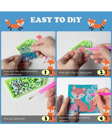 Labeol 5D Diamond Painting Kit for Kids - Easy Crystal Art Craft Set for Home - 6 Packs Full Drill Set - Buy Online on GoSupps.com