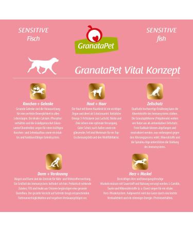 Granatapet Darling's Meal Fish Sensitive - Grain-Free Sugar-Free Dog Food (10 kg) - Premium Dry Food for Dogs with Sensitive Stomachs - Buy Online on GoSupps.com