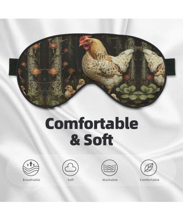 Buy SSIMOO A Brood of Chickens Sleep Mask - Adjustable Breathable & Fashionable Eye Mask for Comfortable Sleep | International Shipping Available - Buy Online on GoSupps.com