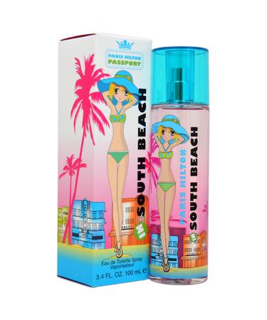Paris Hilton Passport South Beach 3.4 Oz Eau De Toilette Spray | Fragrance For Women