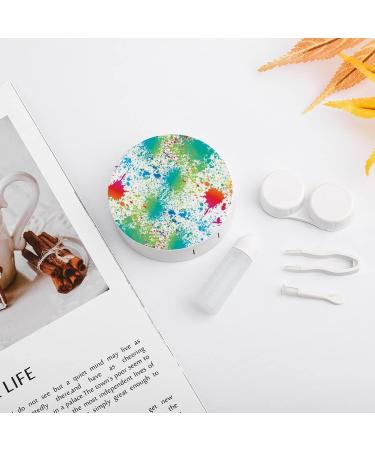Buy Bagea-Ka Funny Paint Drop Contact Lens Case Kit - Colorful Eye Care Box with Mirror Tweezers & Solution for Travel & Home - Buy Online on GoSupps.com