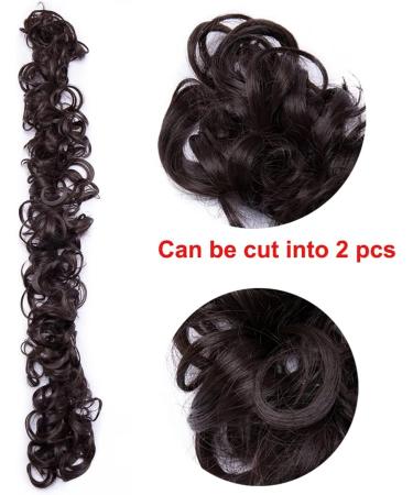Hair Chignon Messy Bun Hair Slices 21 Inch Long Synthetic Messy Shaggy Bun Wrap Hair Ties Curly Bun Hair Ties for Women Hair Bun Messy Bun Hair Piece (Color : Q13 613) - Buy Online on GoSupps.com