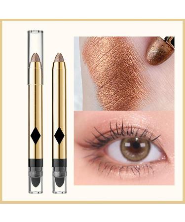 2-in-1 Pearlescent Eyeshadow Makeup - Double-Ended Pearlescent Cream Eye Shadow Pencil | Crayon Brightener Highlighter Makeup Stick Kit Waterproof Shimmer Eyeliner Makeup 06# - Buy Online on GoSupps.com