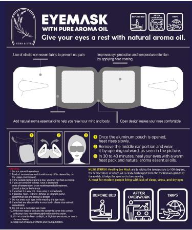 Coordilife Disposable Steam Eye Mask (6 Pack) - Self-Heating, Relaxing, and Comfortable - Skincare Solution for Puffiness, Dark Circles, and Dry Eyes - Perfect for Travel and Gift - Buy Online on GoSupps.com