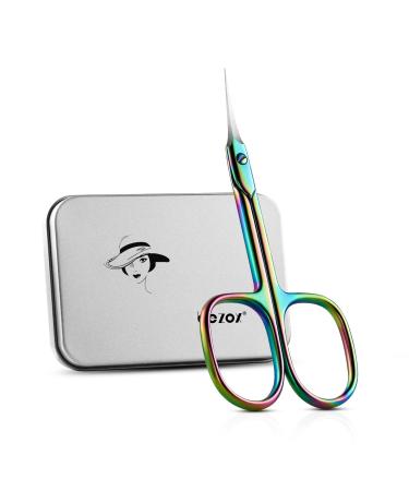Bezox curved nail skin scissors-precision manicure harvest nail shaver professional nail scissors made of stainless steel for tidy care tavern small scissors for women rainbow - Buy Online on GoSupps.com