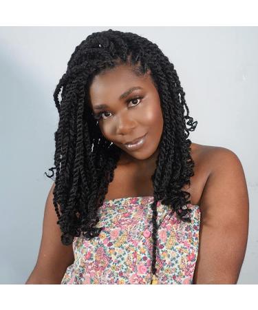 ToyoTress 14 Marley Hair Crochet Braids - 6 Pack Natural Black (1B) Afro Kinky Curly Synthetic Extensions - Buy Online on GoSupps.com