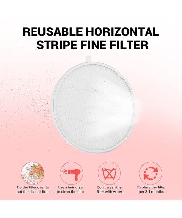 MelodySusie Nail Dust Collector Replacement Filter 4 Pack - Reusable Dust Filter for Electric Suction Machine - Buy Online on GoSupps.com