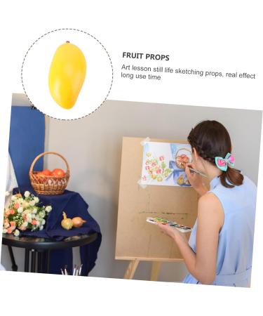 HOMSFOU 6 Pcs Fake Fruit Fruit Model Model Fruit Ornament Fruit Desk Decorations Fruit Photography Props Decor for Kitchen Simulated Fruit Creative Playthings Models Mango Toy Yellowx2pcs Mx2pcs - Buy Online on GoSupps.com