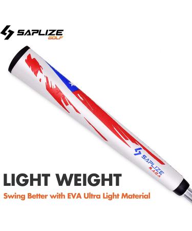 SAPLIZE Midsize Lightweight Golf Putter Grip | Pistol Shape Anti-Slip Pattern | USA Flag Series | Excellent Push for Golfer Pistol V2 - Buy Online on GoSupps.com