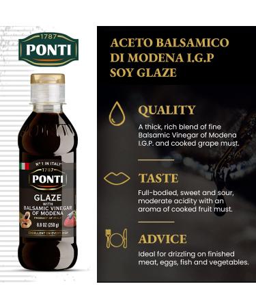PONTI GLAZE WITH MOSCATO GRAPE MUST Balsamic Grape Moscato - Buy Online on GoSupps.com