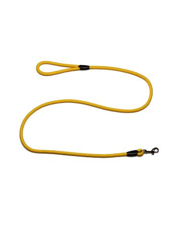 Leash - rope leash with hand loop Basic 10mm 27 colours 7 lengths (1.55 m canary yellow) 1.55 m canary yellow