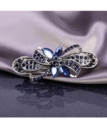 Yheakne Rhinestone Wedding Hair Clip Barrette Blue Crystal Hair Barrette Shine Bride Headpieces Decorative Headwear Sapphire Crystal Hair Clip Bridal Hair Accessories for Women and Girls (Blue B) - Buy Online on GoSupps.com