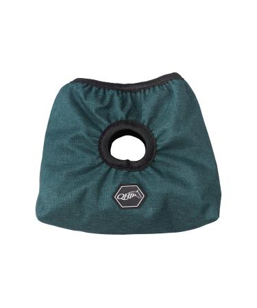 ARBO-INOX stirrup protector opening for stirrup leathers elastic band (DARK GREEN)