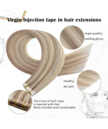 Shop Moresoo Virgin Tape In Extensions - Real Remy Hair #P18/613 | Invisible Adhesive 5 Pieces 10g 40cm - Buy Online on GoSupps.com