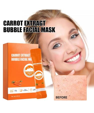 KVVS Carrot Extract Bubble Facial Mask - Blackhead Removal and Deep Cleaning for All Skin Types - Buy Online on GoSupps.com