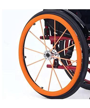 22/24Inch Silicone Wheelchair Push Rim Covers Non-Slip Wear-Resistant Hand Push Cover Wheelchair Handrim Covers (Color : 004 Size : 22in) 22in 004