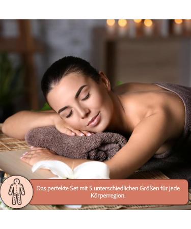 Premium Lauschaer Glass Cupping Set - 5 Hand-Blown Glass Cups (20-60mm) for Professional Fireless Cupping Therapy | Medical Grade - Buy Online on GoSupps.com