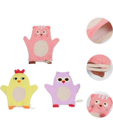 FOMIYES 9-Piece Bath Gloves Set for Exfoliating and Cleansing - Toddler Shower Glove - Soft Cotton Body Wash - Assorted Colors - Buy Online on GoSupps.com