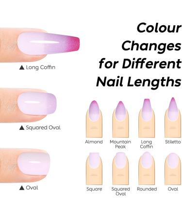 AIMEILI Chameleon Gel Nail Polish Set Thermal Polishes Shimmer Color Changing Gel Polish Kit Soak-Off UV/LED for Nail Art Salon DIY Home Easy to Apply 10ml - Gift Kit 66 KIT6-66 - Buy Online on GoSupps.com