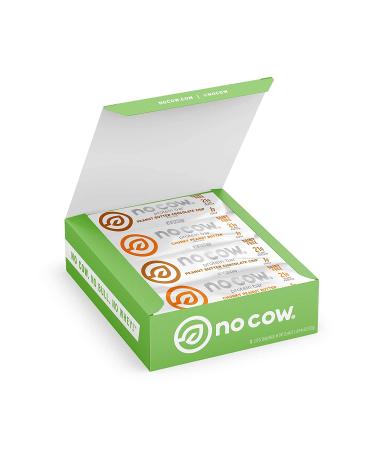 No Cow Protein Bars Peanut Butter Lovers Pack - 20g Plant Based Vegan Protein | Keto Friendly, Low Sugar & Calorie | Gluten Free, Dairy Free, Non GMO | 12 Pack - Buy Online on GoSupps.com