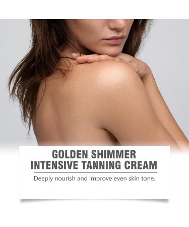 Golden Shimmer Tanning Gel Browning Tan Accelerator Long Lasting Hydration Evens Tone Easy to Apply Streak Free Tan Gentle Formula for Daily Use 4 Oz - Buy Online on GoSupps.com