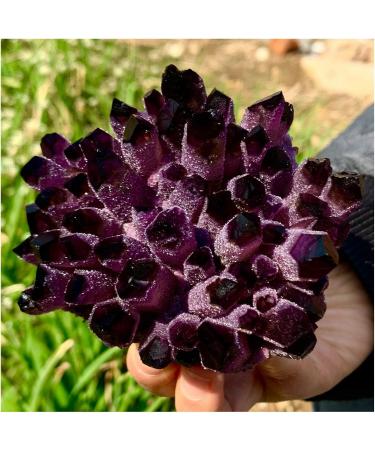 Natural Crystal Rough Crystal Cluster Natural Violet Ghost Phantom Quartz Crystal Cluster Specimen 1pcs (Size : 500-600g) - Buy Online on GoSupps.com