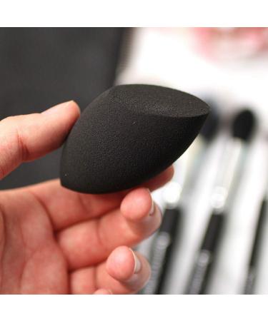 Buy Beauty Junkees Makeup Sponge Blenders - 2pc Black Egg & Flat Contour Sponges for Liquid Cream & Powder Makeup | Premium Latex-Free Applicators - Buy Online on GoSupps.com