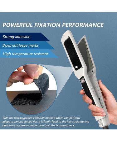 Flat Iron Comb Attachment Clip On - 500 F High Temp Hair Styling Tool for Professional & Home Use (Black - Buy Online on GoSupps.com