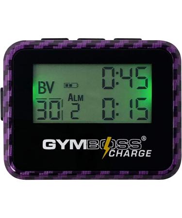 Gymboss Charge Interval Timer and Stopwatch & Watchstrap - Bundle (Carbon Purple) - Buy Online on GoSupps.com