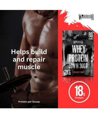 Whey Strawberry Creme - 2000g - Buy Online on GoSupps.com