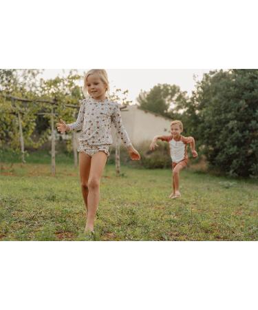 Little Dutch UV Protection Swim Shorts with Ruffles - Vintage Little Flowers (Size 98/104) | Shop Internationally - Buy Online on GoSupps.com