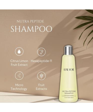 LuxeJoie Nutra Peptide Shampoo 8 oz | Premium Hair Care Products for All Hair Types - Shop Internationally - Buy Online on GoSupps.com