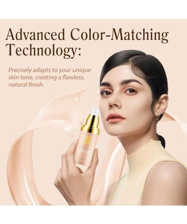 MXCZBSM Foundation Color Changing 30 ml 4in1 SPF50 Sun serum liquid concealer nude hydration 24 hours suitable for all skin tones - Buy Online on GoSupps.com