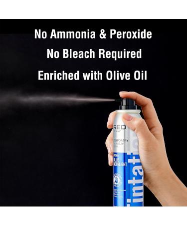 KISS Temporary Hair Color Spray Hair Dye One Day Instant Fast-Drying Washable Halloween Party DIY Cosplay Hair Accessory (Blue Moonlight) - Buy Online on GoSupps.com