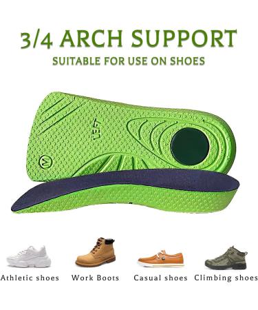 High Arch Support Insoles for Men and Women - Orthotic Inserts for Plantar Fasciitis Relief - XS (Men 3-5.5, Women 5-6.5) - Buy Online on GoSupps.com
